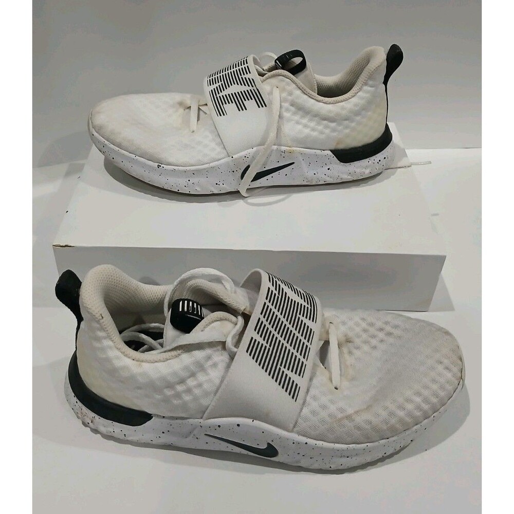 Nike Comfort Footbed White Slipstrap Running Shoes Men’s Size 8 Ar4543-100